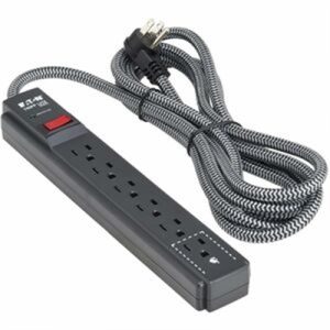 6-OUT SURGE 1500J 25FT CRD BLK