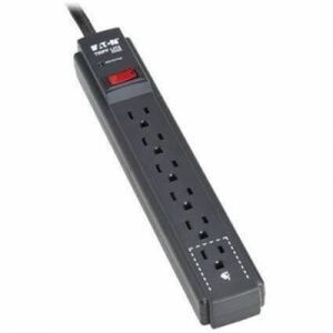 6OUTLET SURGE 600J 3FT CRD BLK