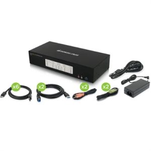 4 Port DisplayPort KVM Switch