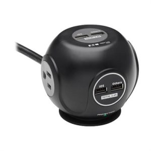 SURGE 3OUTLET 4 USB 6FT CORD