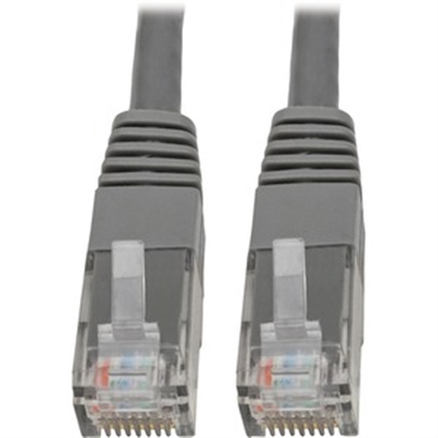 Cat6 Cat5e Molded Gray M/M 6ft