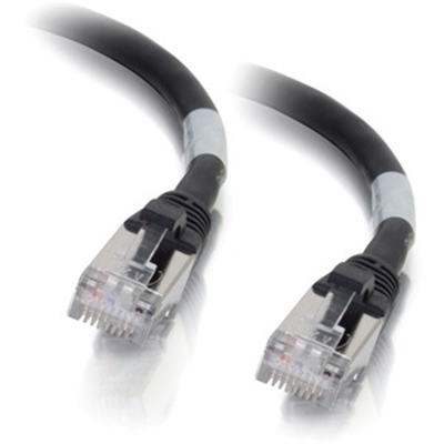 4FT CAT6A BOOTED STP BLK