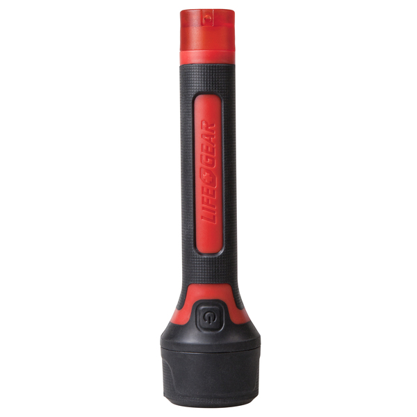 Life+Gear BA38-60633-RED 200-Lumen Stormproof Signal Light with Safety Whistle, BA38-60633-RED