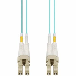 AddOn 6m LC (Male) to LC (Male) Aqua OM4 Duplex Fiber OFNR (Riser-Rated) Patch Cable
