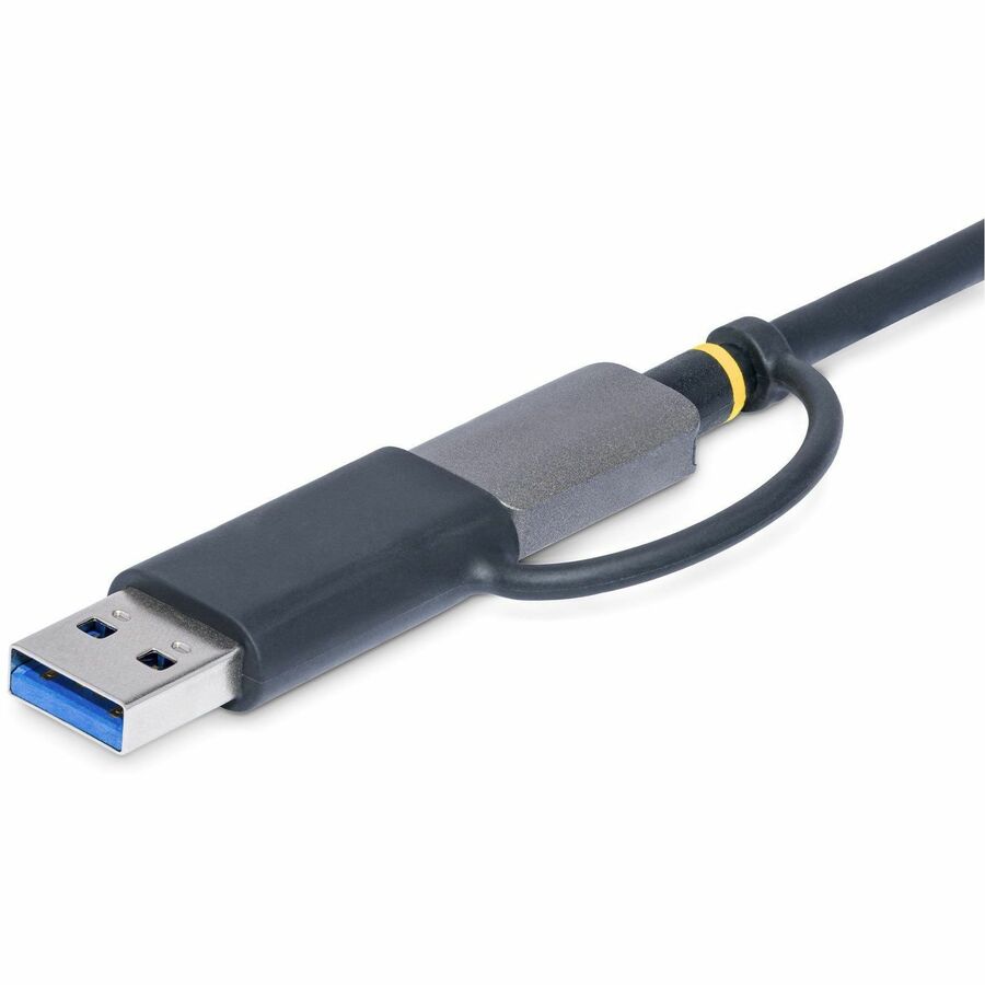 StarTech.com USB 3.0 Multi-Media Memory Card Reader, SD/microSD/CompactFlash, USB-C 5Gbps External Card Reader with Attached USB-A Adapter - Image 4