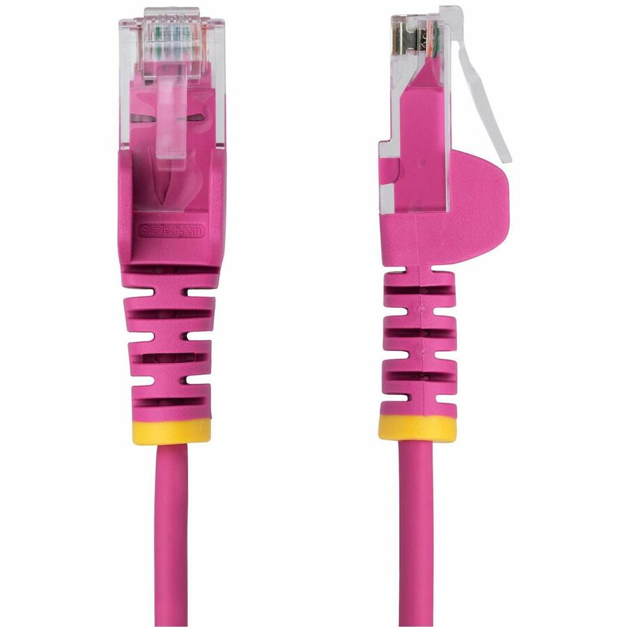 StarTech.com 5ft Pink Slim CAT6 Ethernet Cable, Slim Snagless RJ45, UTP, LSZH, 28AWG Bare Copper, Slim Network Patch Cord, Fluke Tested - Image 2