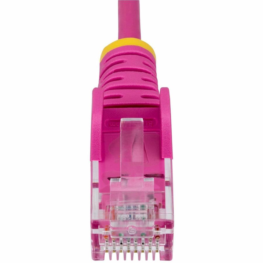 StarTech.com 5ft Pink Slim CAT6 Ethernet Cable, Slim Snagless RJ45, UTP, LSZH, 28AWG Bare Copper, Slim Network Patch Cord, Fluke Tested - Image 4