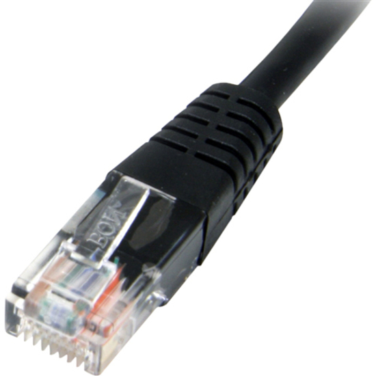 StarTech.com 10ft Black Molded Cat5e UTP Patch Cable - Image 2