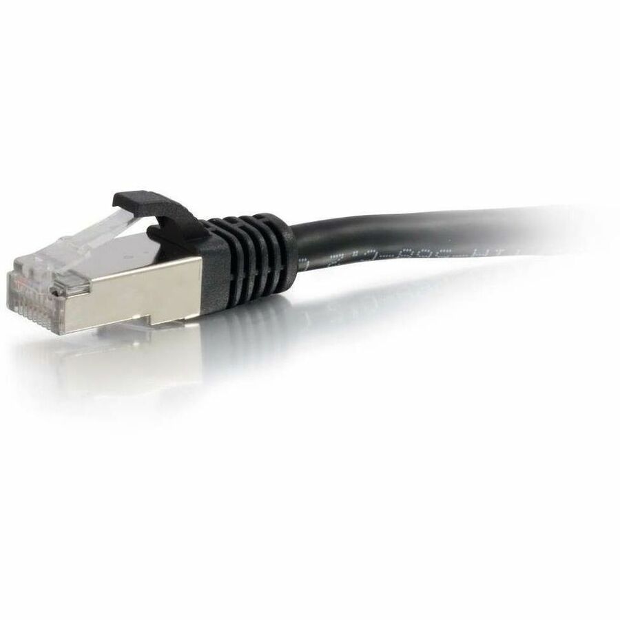 C2G-10ft Cat6a Snagless Shielded (STP) Network Patch Cable - Black - Image 2