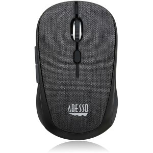 Adesso iMouse S80B - Wireless Fabric Optical Mini Mouse (Black)