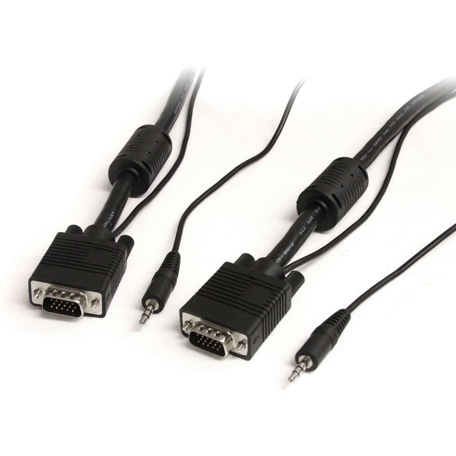 StarTech.com 25 ft Coax High Resolution Monitor VGA Cable with Audio HD15 M/M