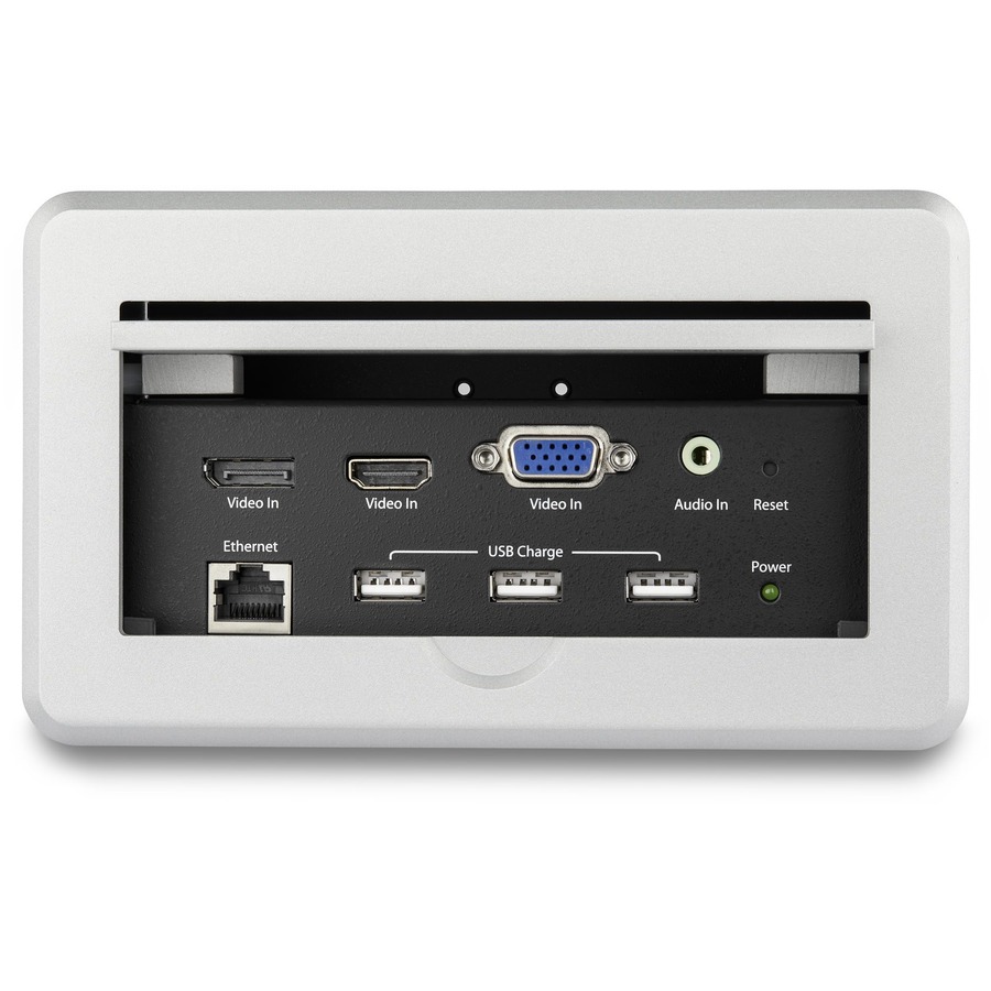 StarTech.com Conference Table Connectivity Box for A/V - USB Charging - LAN - HDMI / VGA / DisplayPort Inputs - HDMI Output - 4K - Image 3