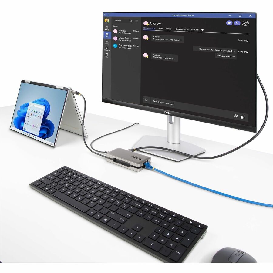 StarTech.com USB-C Multiport Adapter, 4K 60Hz HDMI (HDR), USB 3.2 Gen 2 10Gbps Hub (2xUSB-C/1xUSB-A), 100W PD Pass-Through, GbE, Mini Dock - Image 8