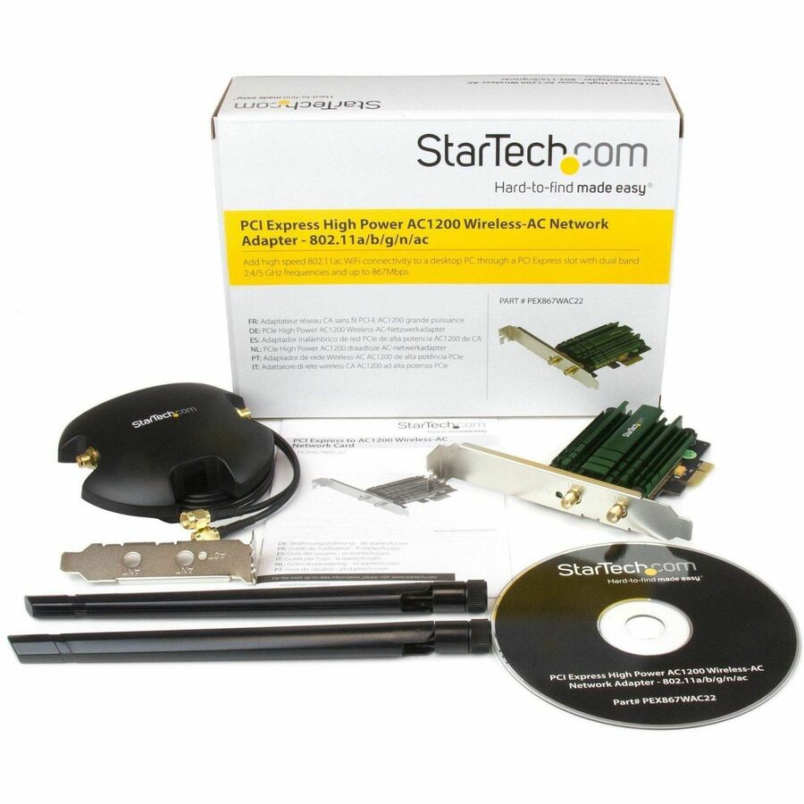 StarTech.com PCI Express AC1200 Dual Band Wireless-AC Network Adapter - PCIe 802.11ac WiFi Card - Image 2