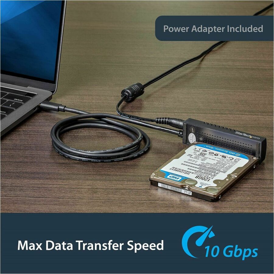 StarTech.com USB C to SATA Adapter Cable for 2.5"/3.5" SSD/HDD Drives - USB 3.1 (10Gbps) Hard Drive Adapter Cable - SATA USB adapter - Image 4