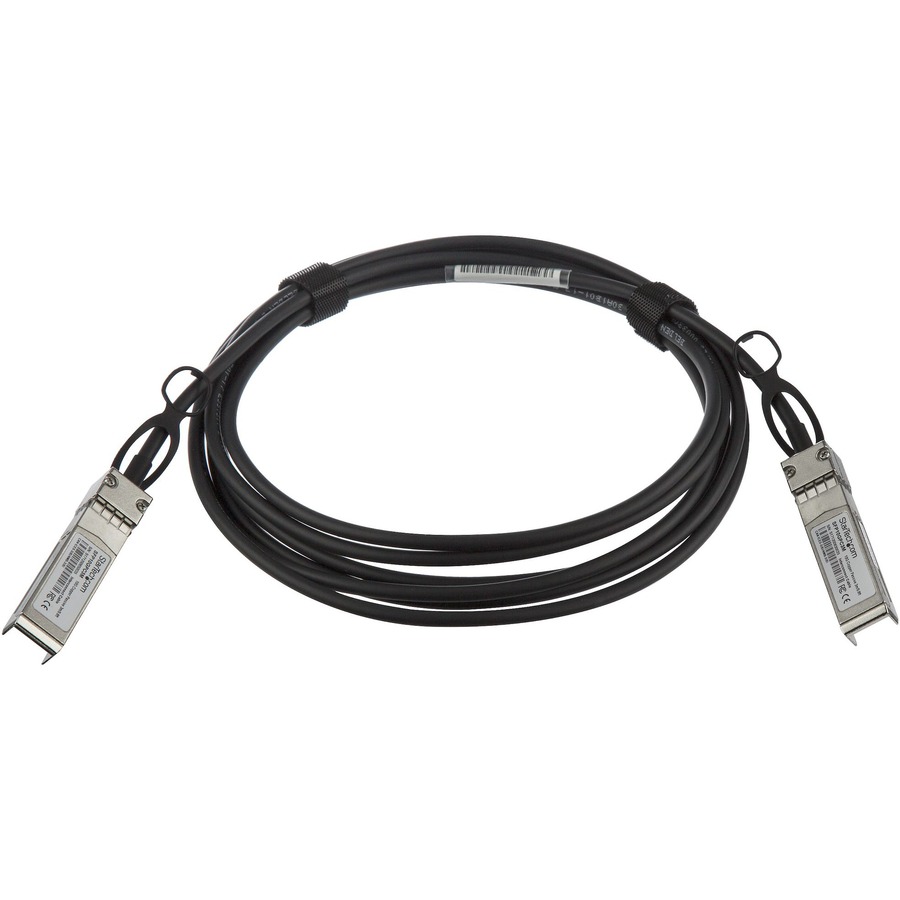 StarTech.com MSA Uncoded Compatible 3m 10G SFP+ to SFP+ Direct Attach Cable - 10 GbE SFP+ Copper DAC 10 Gbps Low Power Passive Twinax - Image 2