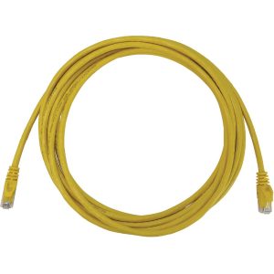 Eaton Tripp Lite Series Cat6a 10G Snagless Molded UTP Ethernet Cable (RJ45 M/M), PoE, Yellow, 10 ft. (3.1 m)