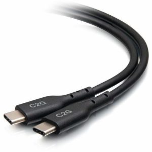 C2G 1.5ft (0.5m) USB-C&reg; Male to USB-C Male Cable (20V 5A) - USB 2.0 (480Mbps)