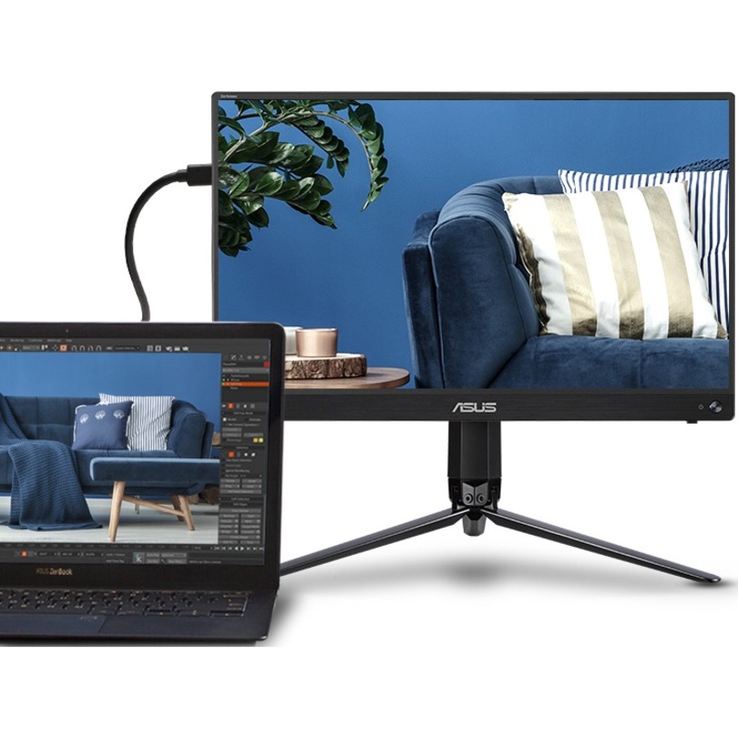 Asus ZenScreen MB16ACV 16" Class LCD Monitor - 16:9 - Silver - Image 6