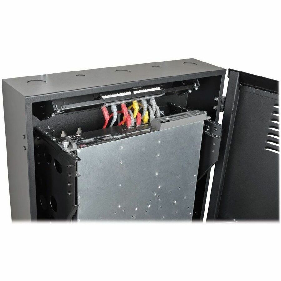 Eaton Tripp Lite Series SmartRack 6U Low-Profile Vertical-Mount Switch-Depth Wall-Mount Rack Enclosure Cabinet - Image 3