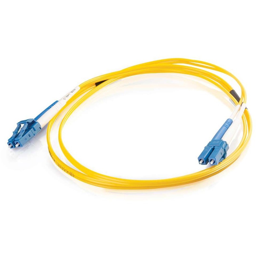 C2G 5m LC-LC 9/125 Duplex Single Mode OS2 Fiber Cable - Yellow - 16ft - Image 2