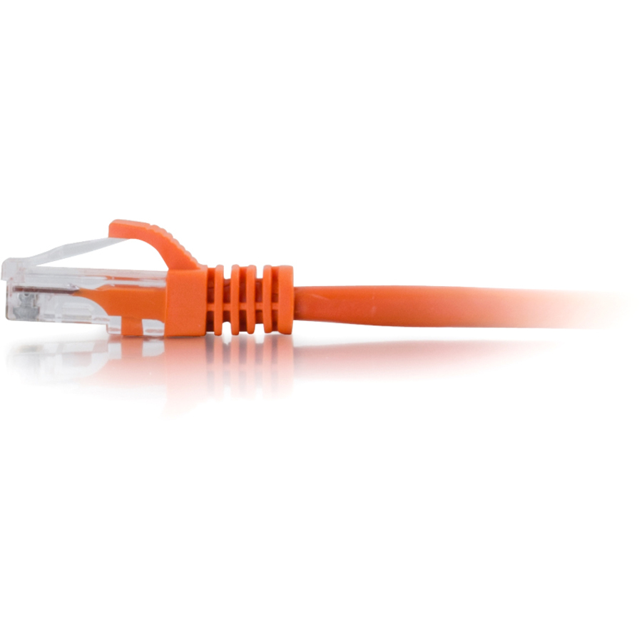 C2G 5ft Cat6 Ethernet Cable - Snagless Unshielded (UTP) - Orange - Image 2