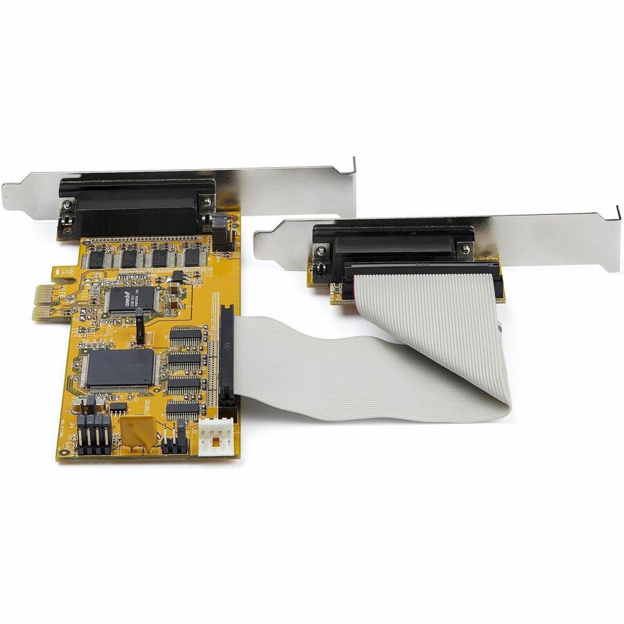 StarTech.com 8-Port PCI Express RS232 Serial Adapter Card, PCIe to DB9 Controller 16C1050 UART, Low Profile, 15kV ESD, Windows Only, TAA - Image 5