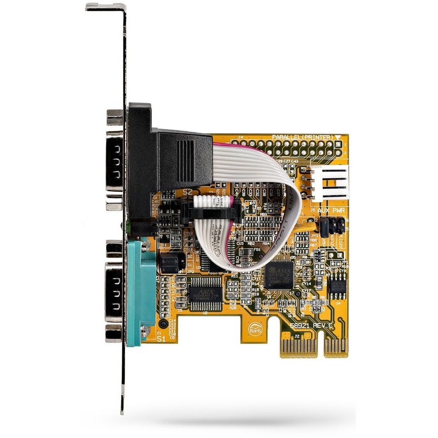 StarTech.com 2-Port PCI Express Serial Card, Dual Port PCIe to RS232 (DB9) Serial Card, 16C1050 UART, COM Retention, Windows & Linux - Image 5
