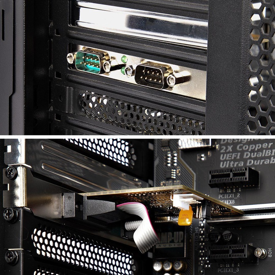 StarTech.com 2-Port PCI Express Serial Card, Dual Port PCIe to RS232 (DB9) Serial Card, 16C1050 UART, COM Retention, Windows & Linux - Image 7