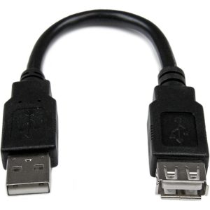 StarTech.com 6in USB 2.0 Extension Adapter Cable A to A - M/F