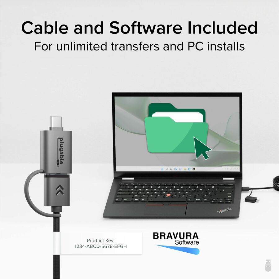 Plugable USB Data Transfer Cable PC to PC, Compatible with Windows USB C and USB 3.0 - Image 4
