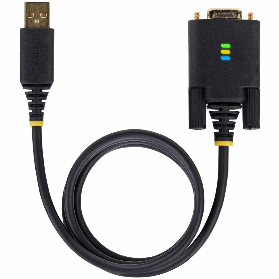 StarTech.com 10ft (3m) USB to Null Modem Serial Adapter Cable, COM Retention, FTDI, RS232, Changeable DB9 Screws/Nuts, Windows/macOS/Linux - Image 6