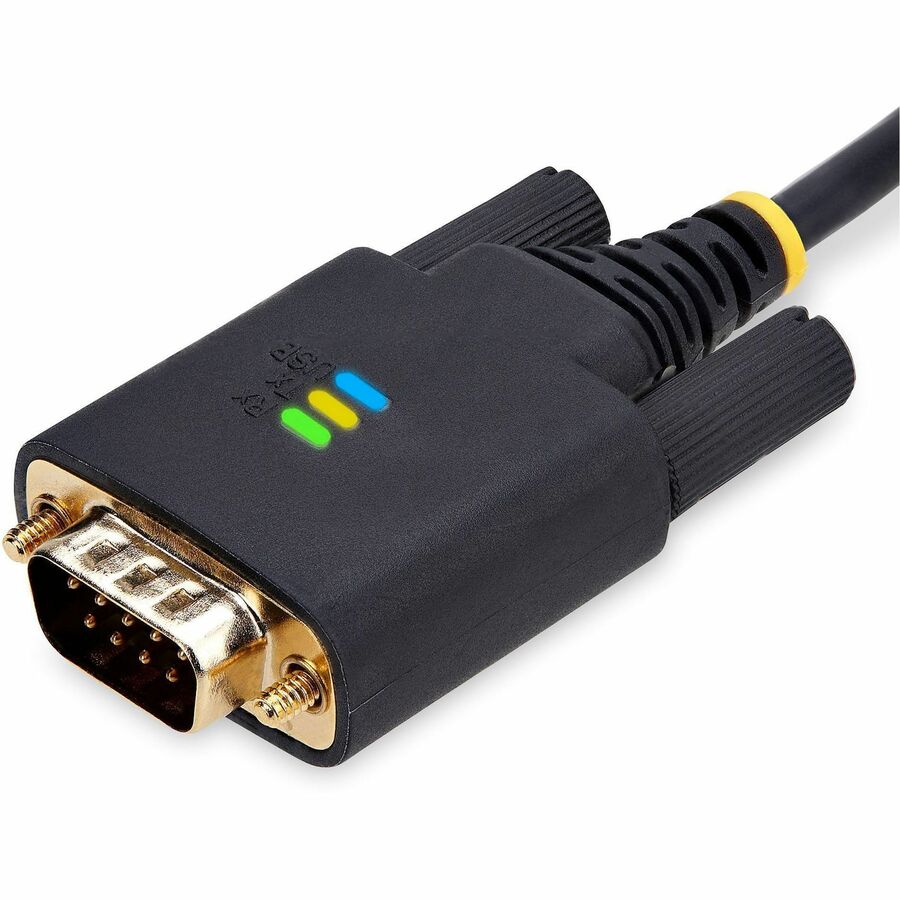 StarTech.com 10ft (3m) USB to Null Modem Serial Adapter Cable, COM Retention, FTDI, RS232, Changeable DB9 Screws/Nuts, Windows/macOS/Linux - Image 8