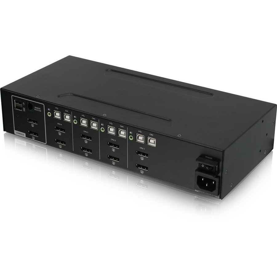 IOGEAR 4-Port Dual View DisplayPort Secure KVM Switch w/Audio and CAC Support - Image 3