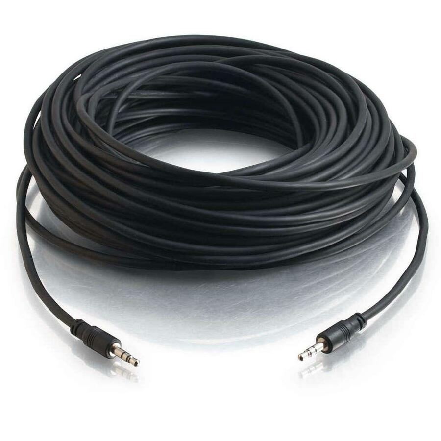 C2G 50ft CMG-Rated 3.5mm Stereo Audio Cable With Low Profile Connectors - Image 2