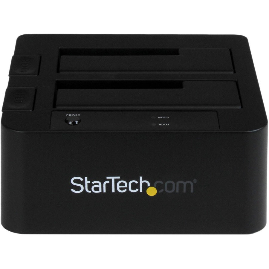 StarTech.com Dual-Bay USB 3.0 / eSATA to SATA Hard Drive Docking Station, 2.5/3.5" SATA III, SSD/HDD Dock, Top-Loading - Image 2