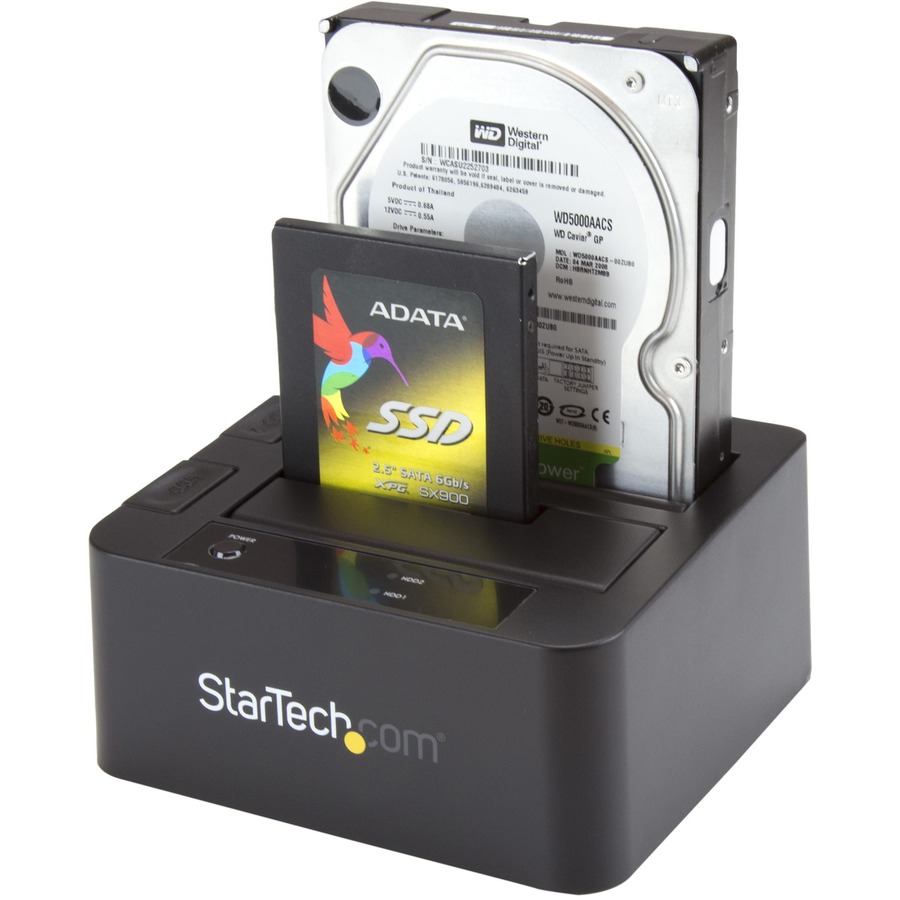 StarTech.com Dual-Bay USB 3.0 / eSATA to SATA Hard Drive Docking Station, 2.5/3.5" SATA III, SSD/HDD Dock, Top-Loading - Image 5