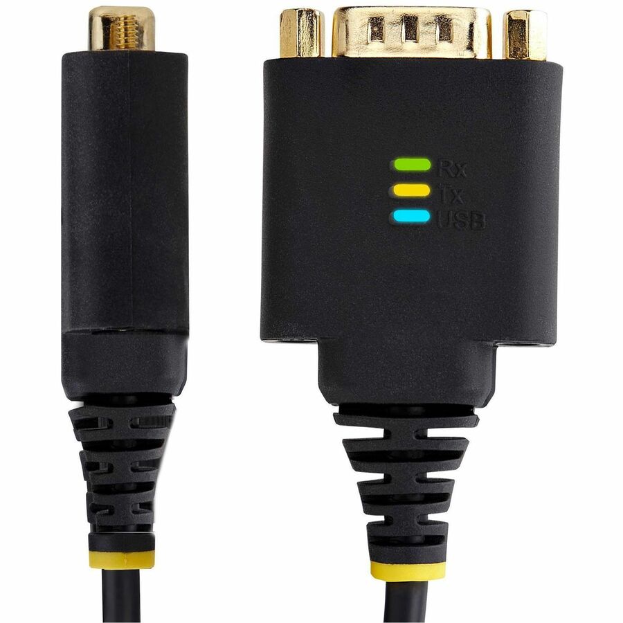 StarTech.com 1ft (30cm) USB to Serial Adapter Cable, COM Retention, FTDI, DB9 RS232, Interchangeable DB9 Nuts/Screws, Windows/macOS/Linux - Image 3