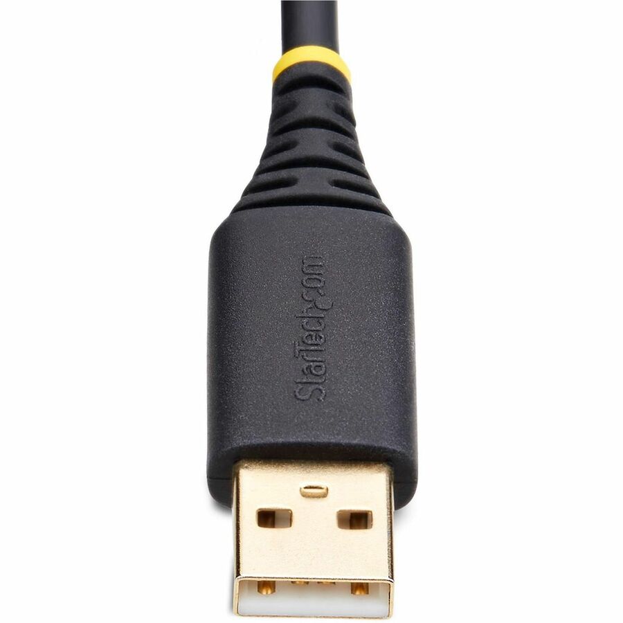 StarTech.com 1ft (30cm) USB to Serial Adapter Cable, COM Retention, FTDI, DB9 RS232, Interchangeable DB9 Nuts/Screws, Windows/macOS/Linux - Image 6