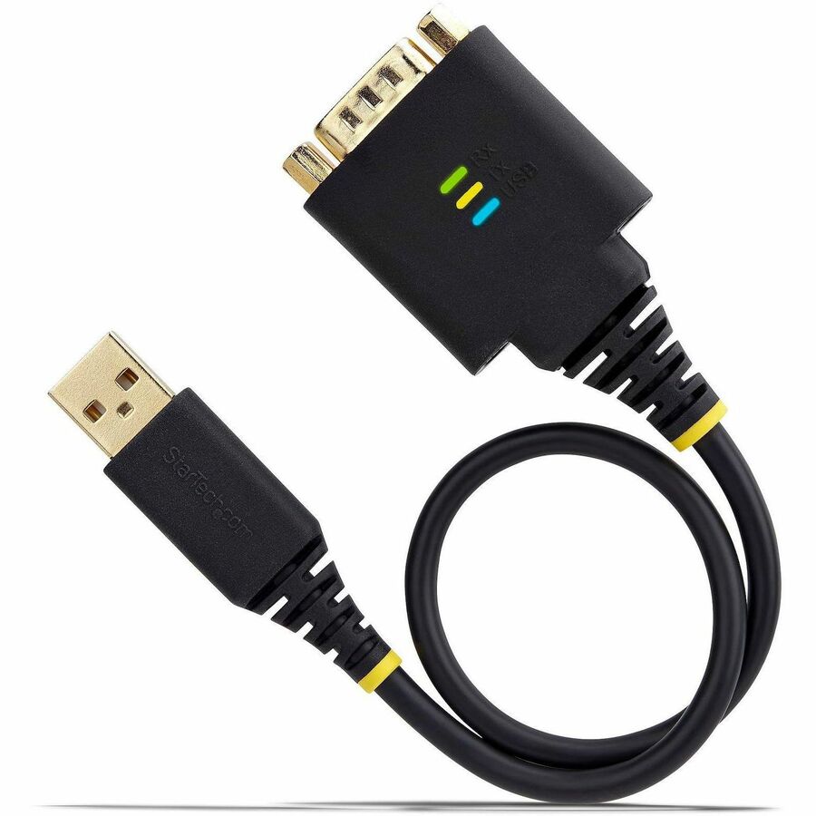 StarTech.com 1ft (30cm) USB to Serial Adapter Cable, COM Retention, FTDI, DB9 RS232, Interchangeable DB9 Nuts/Screws, Windows/macOS/Linux - Image 7