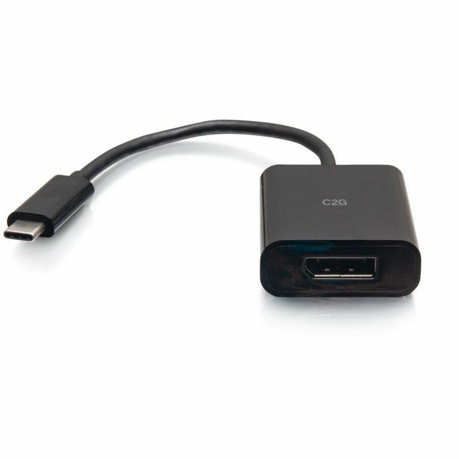 C2G USB-C to DisplayPort Adapter Converter - 4K 60Hz - Black - Image 2