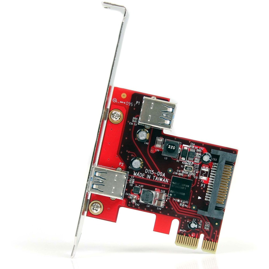 StarTech.com 2 port PCI Express SuperSpeed USB 3.0 Card with UASP Support - 5Gbps - 1 Internal 1 External - Image 2