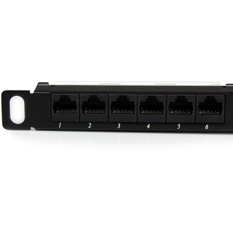 StarTech.com 24 Port 0.5U Cat5e Patch Panel - RJ45 Ethernet Rackmount Cat 5e 110 Patch Panel - Image 2