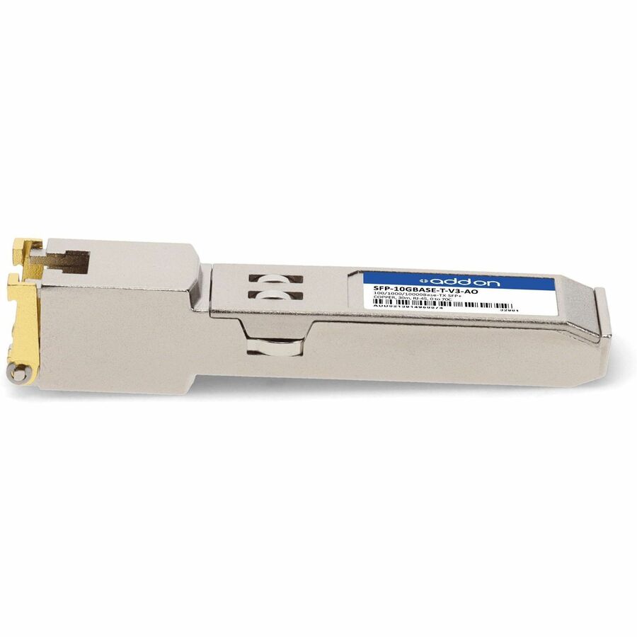 AddOn MSA and TAA 100/1000/10000Base-TX SFP+ Transceiver (Copper, 30m, RJ-45) - Image 2