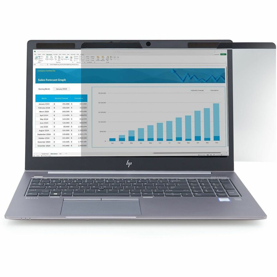 StarTech.com Magnetic Privacy Screen For 16-Inch 16:10 Laptop, Reversible Filter, Computer Screen Protector, TAA, Blue Light Shield - Image 4