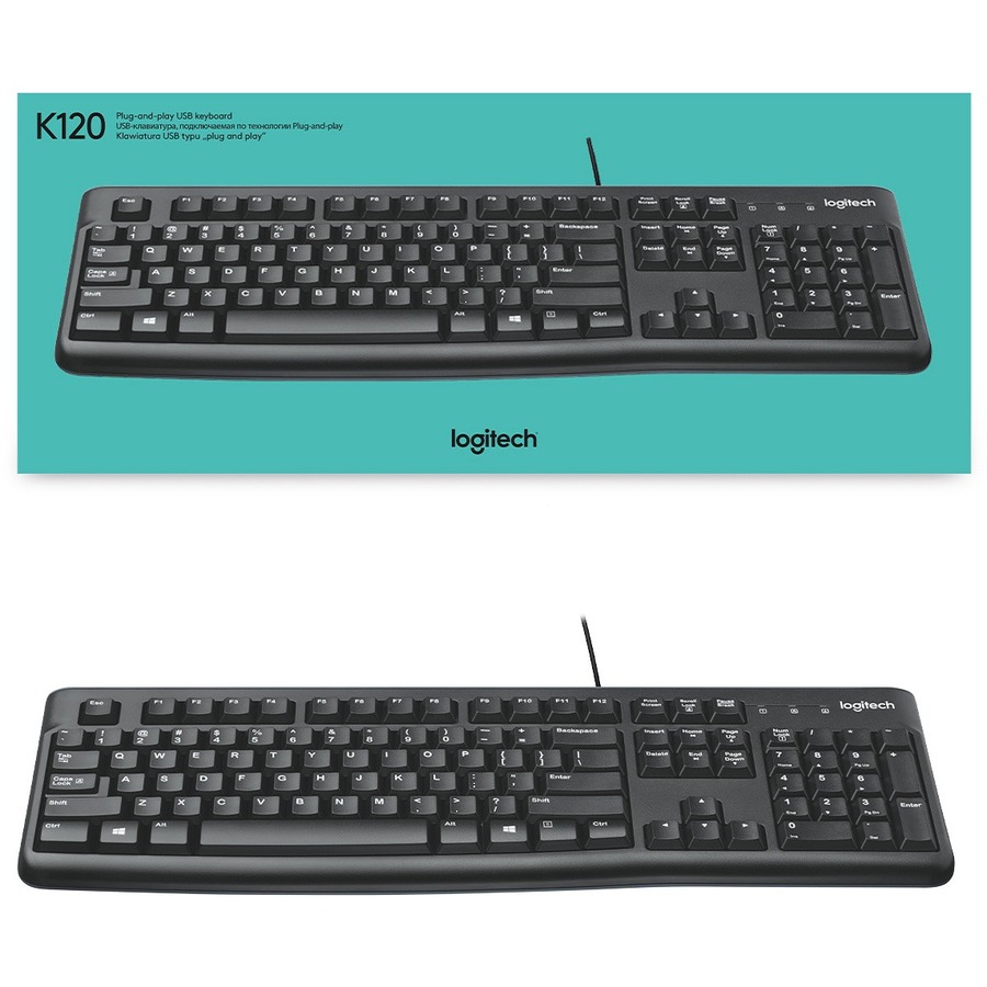 Logitech K120 Plug-and-Play USB Keyboard - Image 4