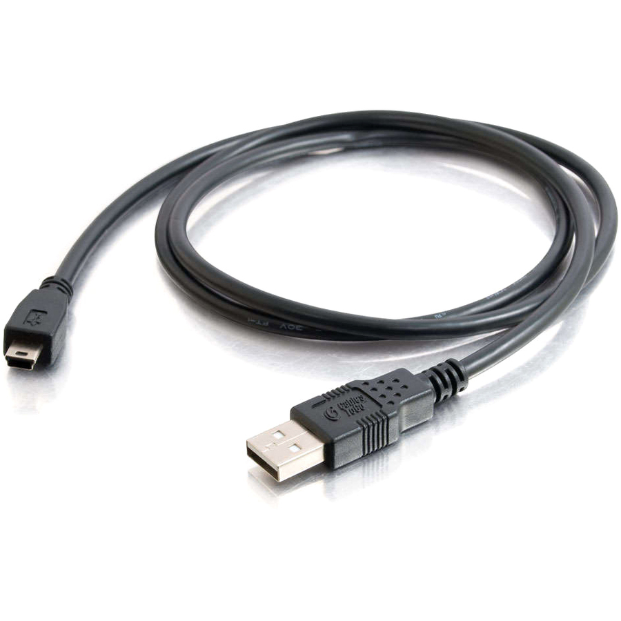 C2G 3.3ft (1m) USB 2.0 A to Mini-B Cable - USB A to B - Black - Image 2