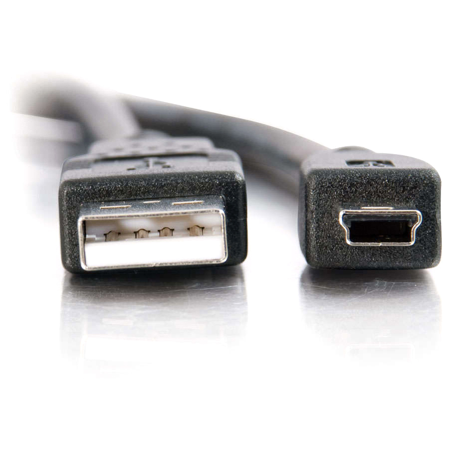 C2G 3.3ft (1m) USB 2.0 A to Mini-B Cable - USB A to B - Black - Image 3