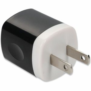 Wall Charger 1X 2USB-A 2.0 5v 1.5A, Black