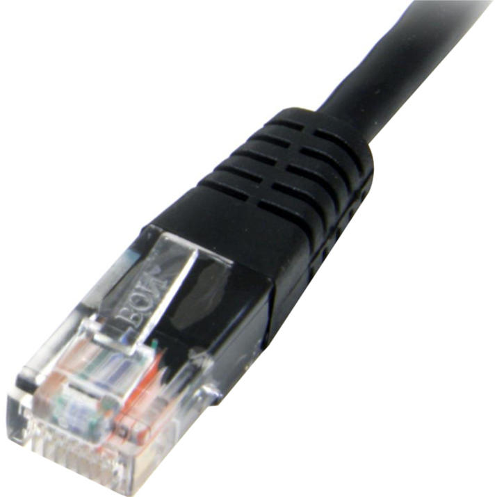 StarTech.com 25 ft Black Molded Cat5e UTP Patch Cable - Image 2
